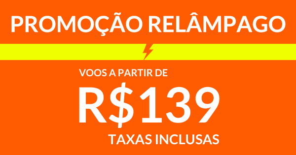 GOL lança promoção relâmpago 5 de duração Voos a partir de R 139