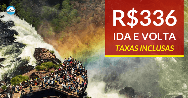 BAIXOU Voos para Foz do Iguaçu a partir de R 336 ida e volta taxas