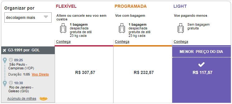 passagens gol em promoção