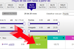 promoção de passagens aéreas latam