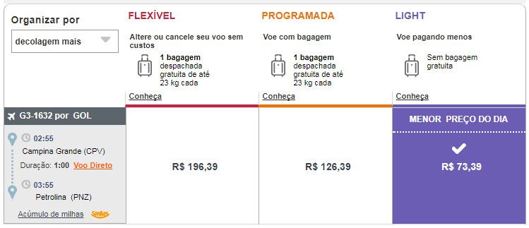 gol passagens aéreas baratas hoje