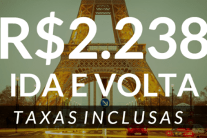 promoção de passagens aéreas paris