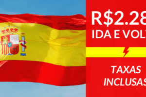 promoção de passagens aéreas relâmpago espanha