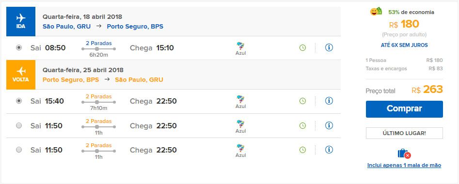 azul passagens em promoção relâmpago