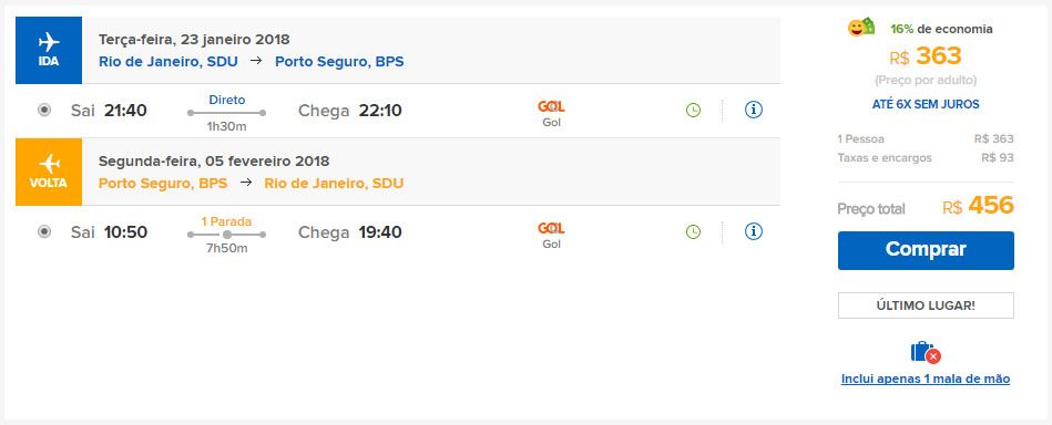gol passagens em promoção 2