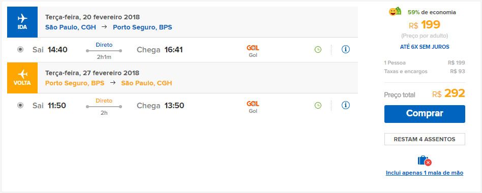 passagens gol promoção black friday