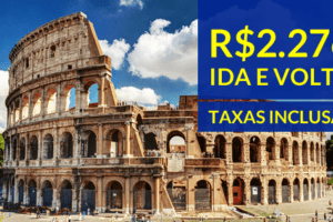 promoção de passagens aéreas roma