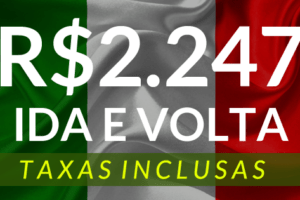 promoção de passagens itália