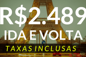 promoção de passagens paris 2018