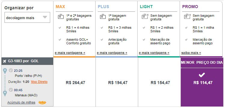 gol passagens aéreas em promoção 2018