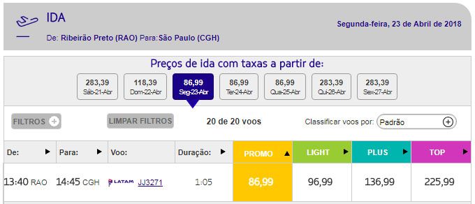 passagens aéreas em promoção relâmpago 2018