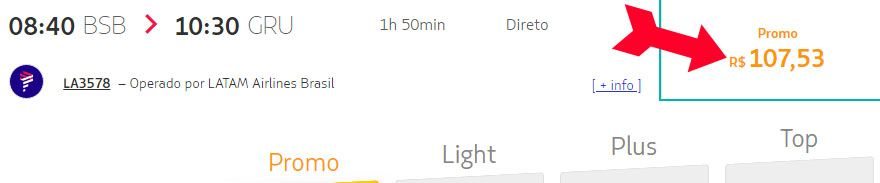 latam passagens em promoção