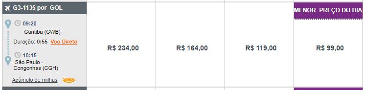 promoção gol passagens de volta a 99