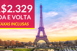 paris passagens aéreas promocionais