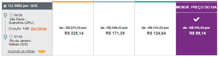 gol passagem com desconto