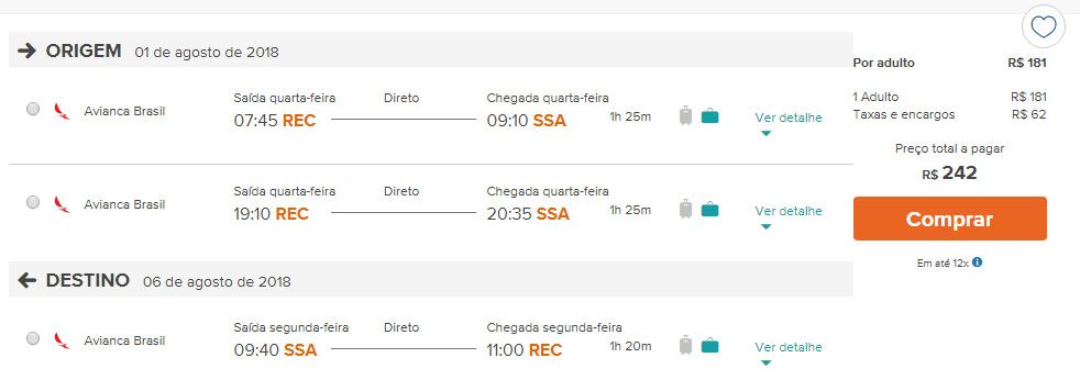 passagens aéreas promocionais nordeste 2018