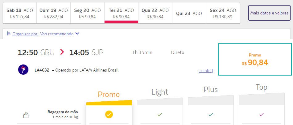 latam passagens promoção