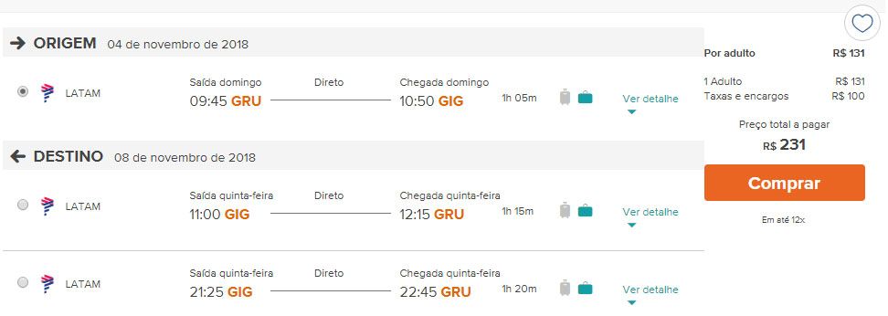 ofertas passagens aéreas rio de janeiro