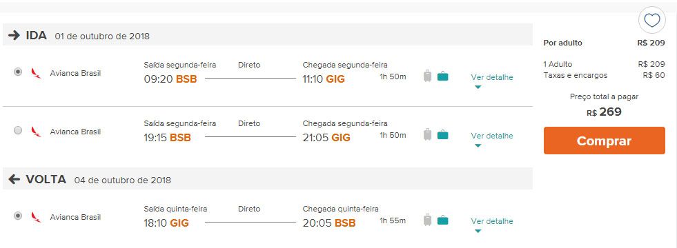 ofertas passagens rio de janeiro