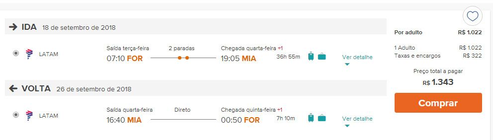 passagens aéreas miami ofertas