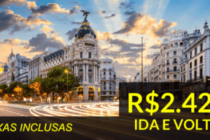 espanha promoção de passagem aérea