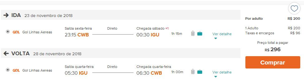 gol passagens foz do iguaçu ofertas