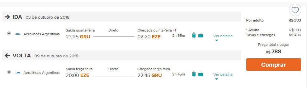 oferta passagem buenos aires