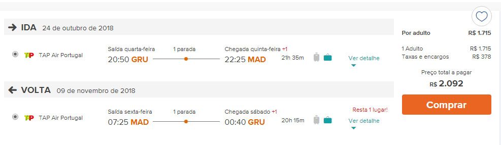 passagens promoção europa