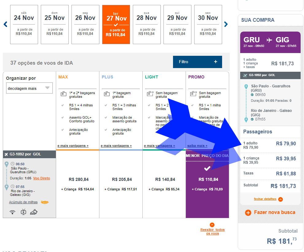 passagens com desconto promoção gol