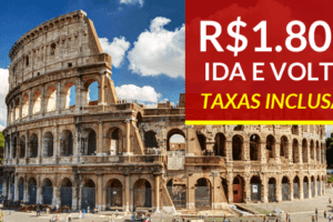 promoção passagem itália roma