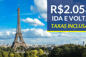 promoção passagem paris
