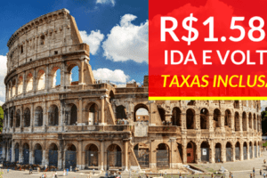 roma promoção relâmpago passagem