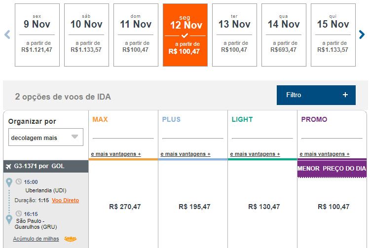 promoção gol passagem aérea barata