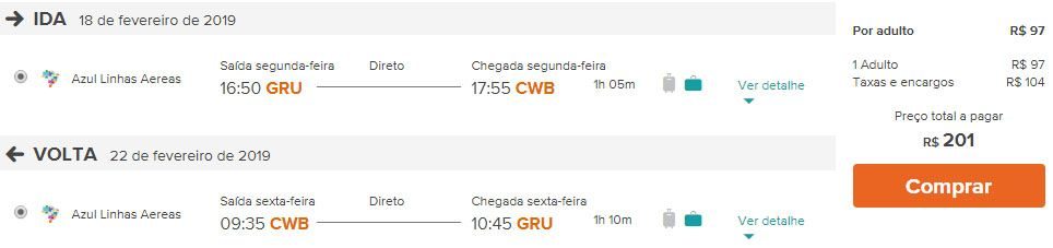 passagens em promoção relâmpago azul