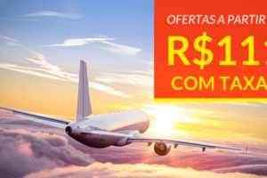 promoção de passagens aéreas oferta