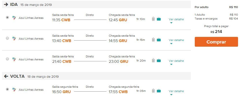 passagens são paulo promoções