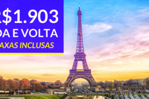 promoção de passagens aéreas para paris