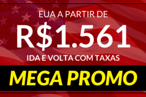 mega promoção de passagens eua