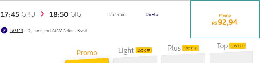 latam passagens em promoção