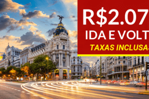 passagens Espanha promoção