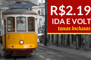 promoção de passagens para Portugal