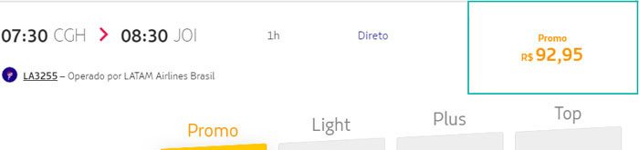 passagens em promoção na latam