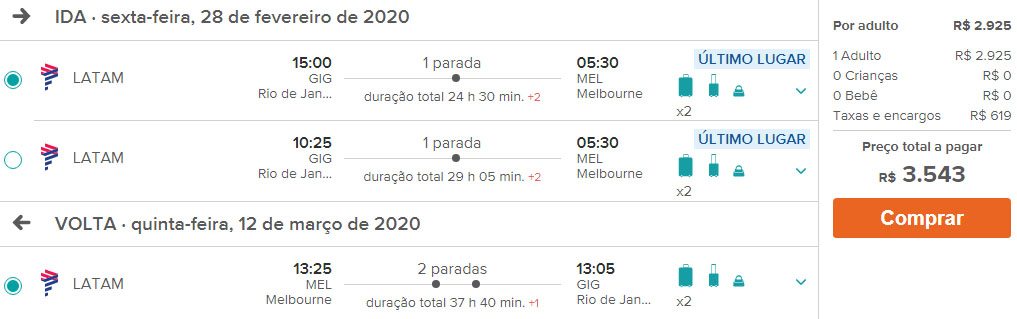 passagens latam em promoção para austrália