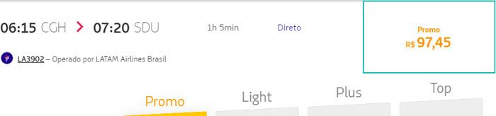 promoção relâmpago voos latam