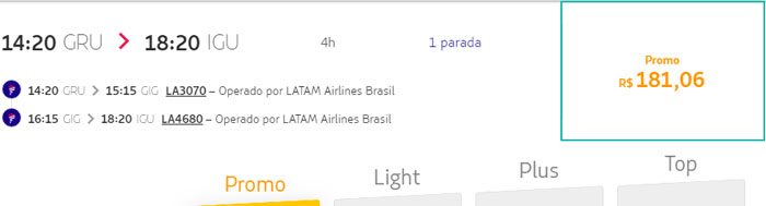 voos latam promoção relâmpago