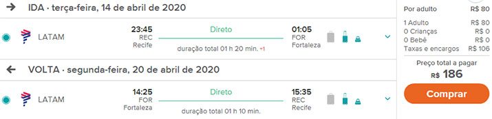 voos latam promoção nordeste