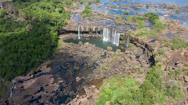 Catartas do Iguaçu estiagem