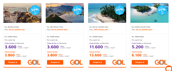 Smiles Gol ofertas