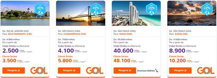 Passagens Gol promoção Smiles