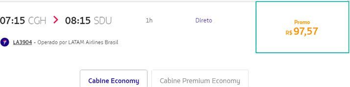 Passagens promoção Latam relâmpago